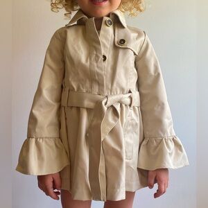 NWT Tahari Girls Classic Trench Coat 2T